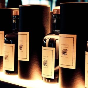 MOORGIN - Gin aus Kolbermoor Bottles at the bar