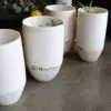 GINnertinger handgemachte Porzellan Gin Becher MOORDESTILLERIE Kolbermoor