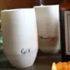 GINnertinger handgemachte Porzellan Gin Becher MOORDESTILLERIE Kolbermoor Becher