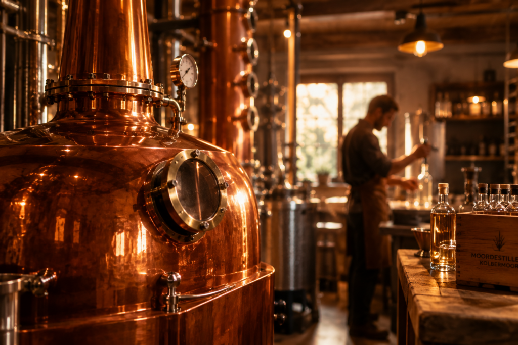 MOORDESTILLERIE Die Geschichte - vMoor in die Flasche – ein Handwerk mit Seele